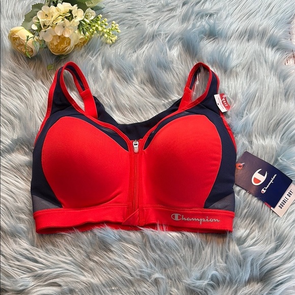 NWT Champion Motion Control Zip Sports Bra sz 34DD - Picture 2 of 10
